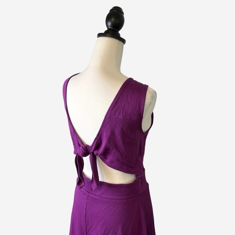 NWT New York & Company Purple Open Back Dress • Size M - Picture 6 of 13